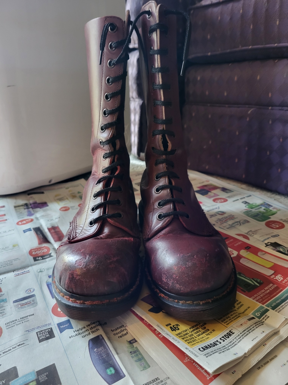 Vintage Dr. Martens 1940 Steel Toe Boots